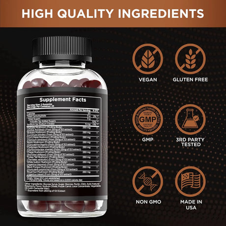 EFFECTIVE NUTRA - EFFECTIVE NUTRA Mushroom Gummies 2500Mg. 10 Blend 90 Gomitas 2 Pack - The Red Vitamin MX - Suplementos Alimenticios - {{ shop.shopifyCountryName }}