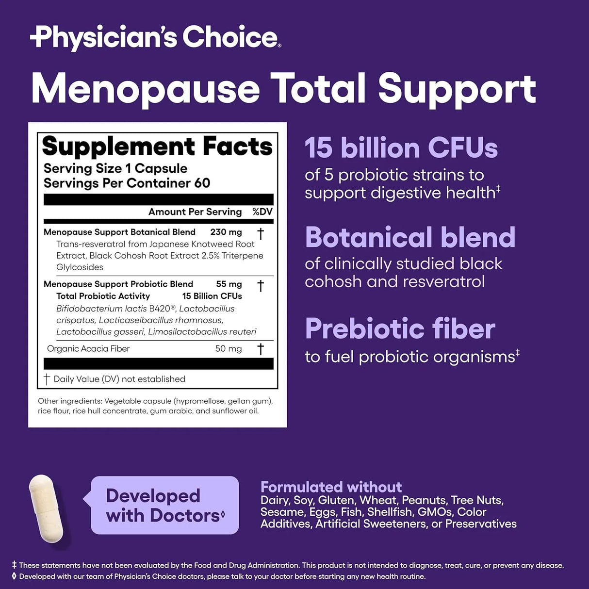 PHYSICIAN'S CHOICE - Physician's CHOICE Menopause Total Support 60 Capsulas - The Red Vitamin MX - Suplementos Alimenticios - {{ shop.shopifyCountryName }}
