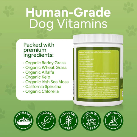 DOG GREENS - Dog Greens Superfood Multivitamin Powder 340Gr. 2 Pack - The Red Vitamin MX - Multivitamínicos Para Perros - {{ shop.shopifyCountryName }}