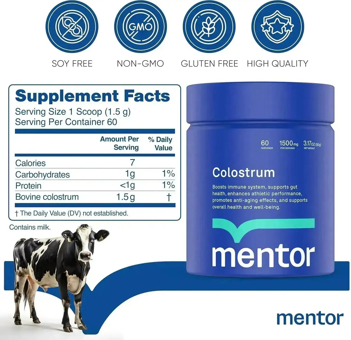 MENTOR - Mentor Colostrum Powder 60 Servicios 90Gr. - The Red Vitamin MX - Suplementos Alimenticios - {{ shop.shopifyCountryName }}