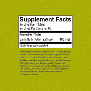 NATURES SUNSHINE - Nature's Sunshine High Potency Garlic 60 Tabletas - The Red Vitamin MX - Suplementos Alimenticios - {{ shop.shopifyCountryName }}