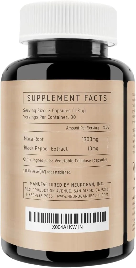 NEUROGAN HEALTH - Neurogan Maca Root 1300Mg. 60 Capsulas - The Red Vitamin MX - Suplementos Alimenticios - {{ shop.shopifyCountryName }}