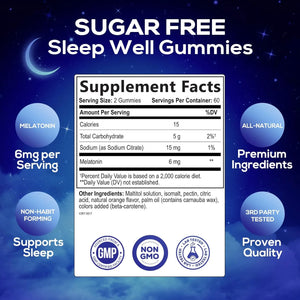 NATURE'S NUTRITION - Nature's Nutrition Melatonin 6Mg. 60 Gomitas 2 Pack - The Red Vitamin MX - Suplementos Alimenticios - {{ shop.shopifyCountryName }}