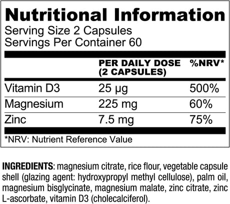 LIVE CONSCIOUS - Live Conscious Magnesium Zinc & Vitamin D3 120 Capsulas 2 Pack - The Red Vitamin MX - Suplementos Alimenticios - {{ shop.shopifyCountryName }}