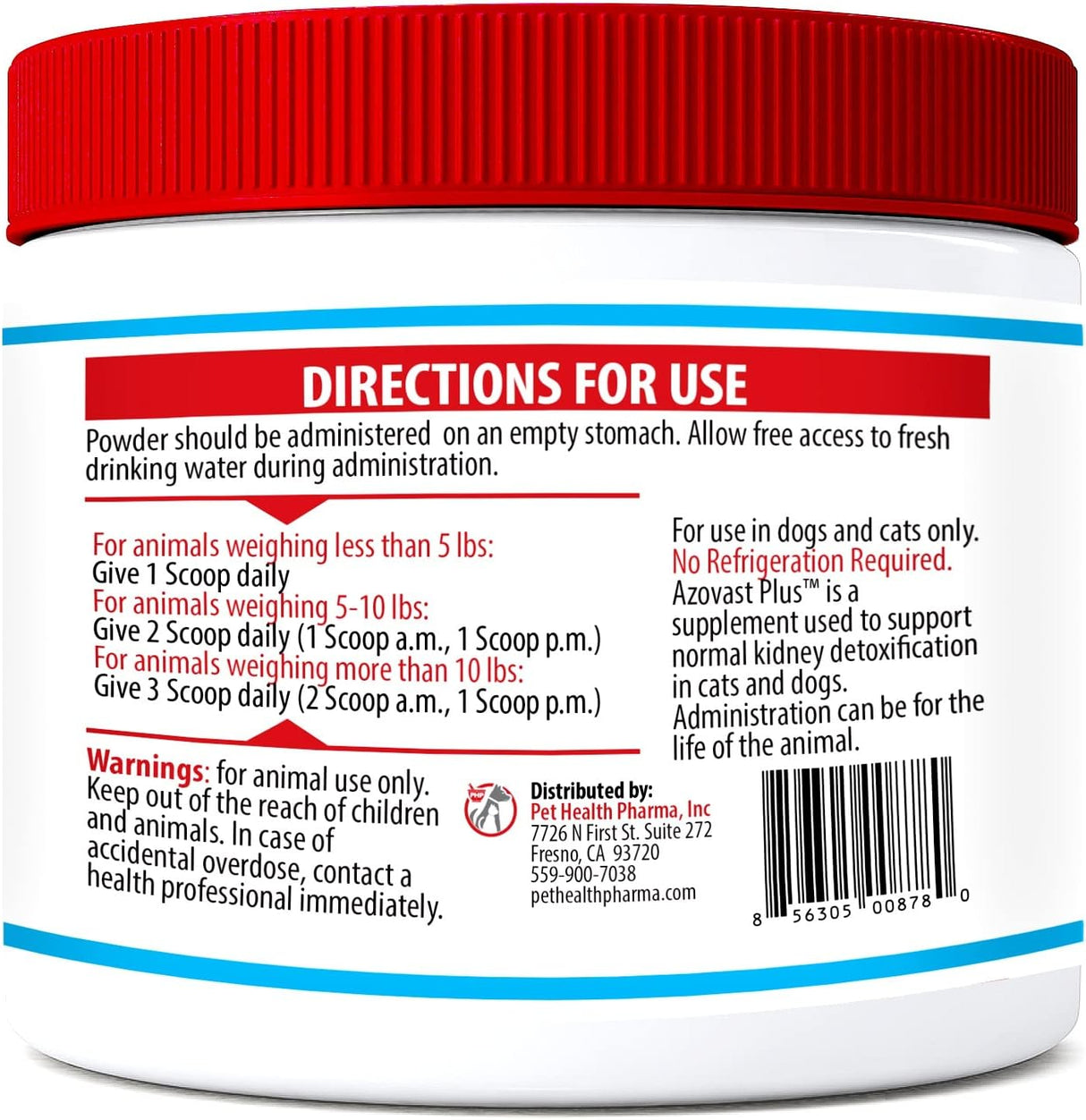 Doggy Naturals Azovast Plus Kidney Health Supplement for Dogs & Cats 6 Oz.