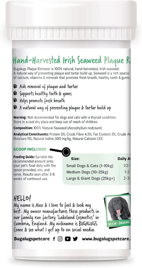 BUGALUGS - BUGALUGS Plaque Off Remover for Dog Teeth & Bad Breath 70Gr. - The Red Vitamin MX - Cuidado Dental Para Perros - {{ shop.shopifyCountryName }}
