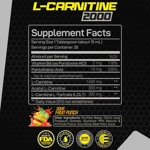 FORZAGEN - Forzagen L- Carnitine 2000 Liquid Sour Fruit Punch 30 Servicios 435Ml. - The Red Vitamin MX - Suplementos Alimenticios - {{ shop.shopifyCountryName }}