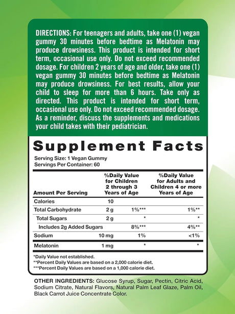 NATURE'S TRUTH - Nature's Truth Melatonin 1Mg. 60 Gomitas - The Red Vitamin MX - Suplementos Alimenticios - {{ shop.shopifyCountryName }}