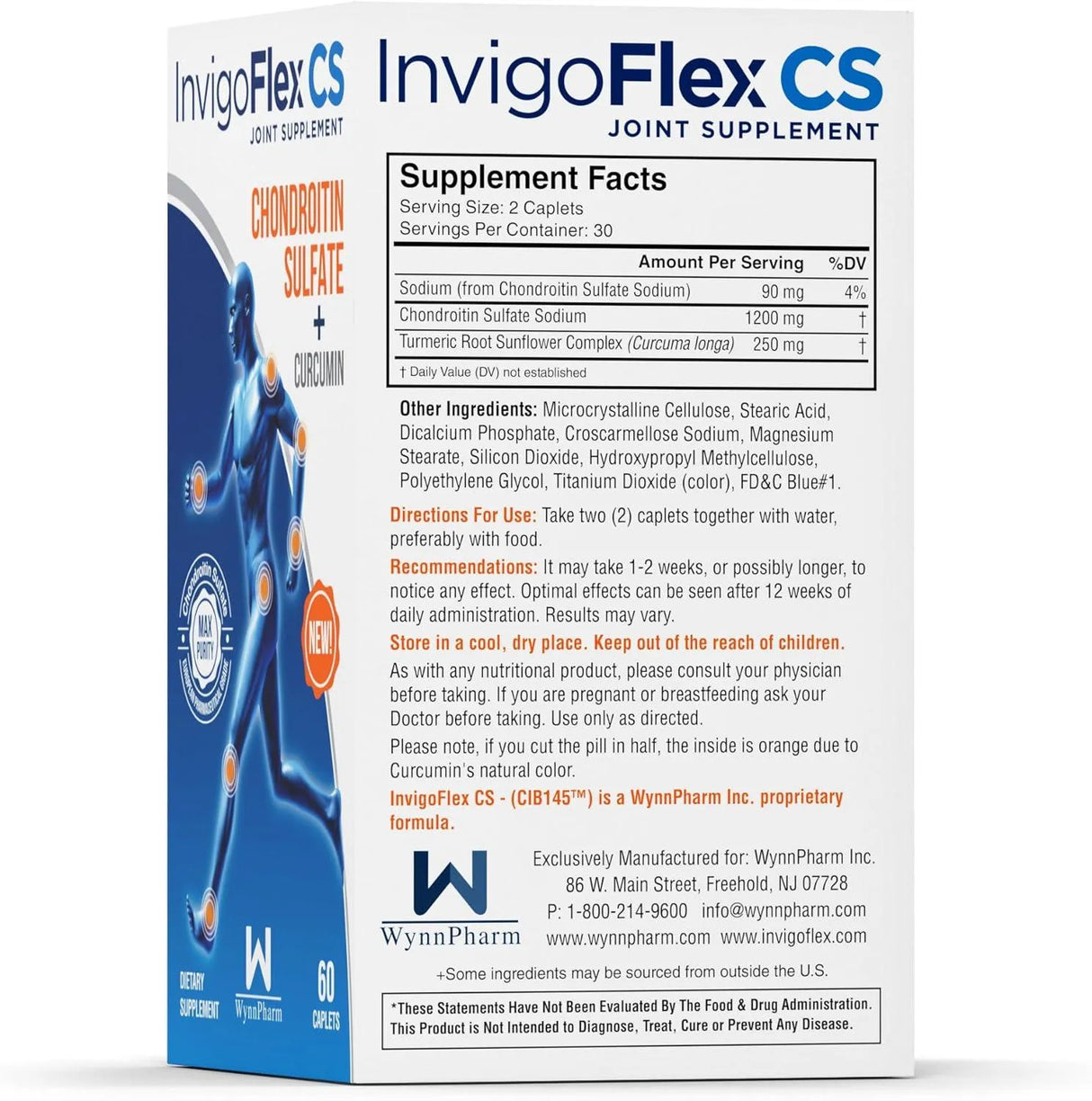 INVIGOFLEX - INVIGOFLEX CS Chondroitin Sulfate with Turmeric Curcumin 60 Tabletas - The Red Vitamin MX - Suplementos Alimenticios - {{ shop.shopifyCountryName }}