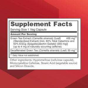 PROTOCOL FOR LIFE BALANCE - Protocol EGCg Green Tea Extract 200Mg. 90 Capsulas - The Red Vitamin MX - Suplementos Alimenticios - {{ shop.shopifyCountryName }}