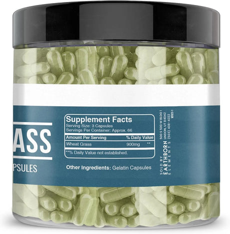 EARTHBORN ELEMENTS - Earthborn Elements Wheat Grass 200 Capsulas - The Red Vitamin MX - Suplementos Alimenticios - {{ shop.shopifyCountryName }}
