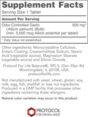PROTOCOL FOR LIFE BALANCE - Protocol For Life Balance Garlic 5,000 90 Tabletas - The Red Vitamin MX - Suplementos Alimenticios - {{ shop.shopifyCountryName }}