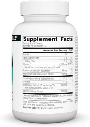 SOURCE NATURALS - Source Naturals L-Proline & L-Lysine 550Mg. 60 Tabletas - The Red Vitamin MX - Suplementos Alimenticios - {{ shop.shopifyCountryName }}