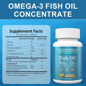 AMORNING - AMORNING Fish-Oil Omega3-EPA DHA 1440Mg. 120 Capsulas - The Red Vitamin MX - Suplementos Alimenticios - {{ shop.shopifyCountryName }}