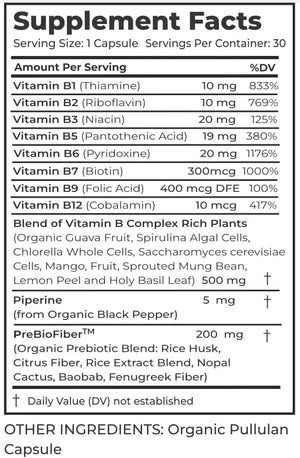 NATURAL SCIENTIFIC - NATURAL SCIENTIFIC Organic Vitamin B Complex 30 Capsulas - The Red Vitamin MX - Suplementos Alimenticios - {{ shop.shopifyCountryName }}