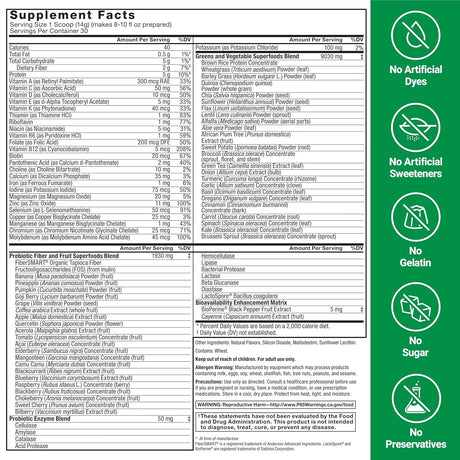 FORCE FACTOR - Force Factor Smarter Greens Superfoods Powder 30 Servicios 374Gr. 2 Pack - The Red Vitamin MX - Suplementos Alimenticios - {{ shop.shopifyCountryName }}