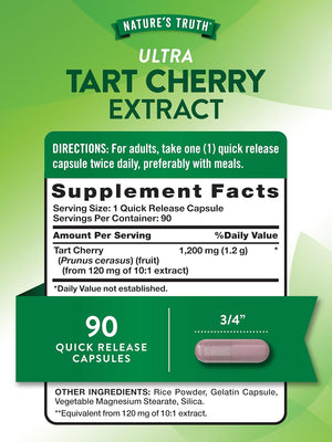 Nature's Truth Tart Cherry Extract 1200Mg. 90 Capsulas