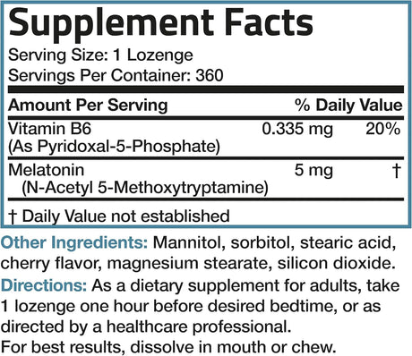 BRONSON - Bronson Melatonin 5Mg. Fast Dissolve Cherry Tablets 360 Tabletas - The Red Vitamin MX - Suplementos Alimenticios - {{ shop.shopifyCountryName }}