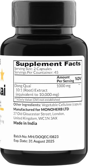 MONOHERB - Monoherb Dong Quai Extract 1000Mg. 90 Capsulas - The Red Vitamin MX - Suplementos Alimenticios - {{ shop.shopifyCountryName }}