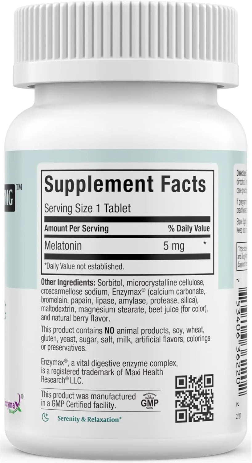 MAXI HEALTH - Maxi Health Mel-O-Chew Chewable Melatonin 5Mg. 200 Tabletas Masticables - The Red Vitamin MX - Suplementos Alimenticios - {{ shop.shopifyCountryName }}