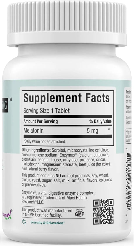 MAXI HEALTH - Maxi Health Mel-O-Chew Chewable Melatonin 5Mg. 200 Tabletas Masticables - The Red Vitamin MX - Suplementos Alimenticios - {{ shop.shopifyCountryName }}