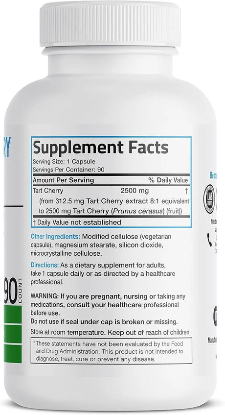 BRONSON - Bronson Tart Cherry Extract 2500Mg. 90 Capsulas - The Red Vitamin MX - Suplementos Alimenticios - {{ shop.shopifyCountryName }}
