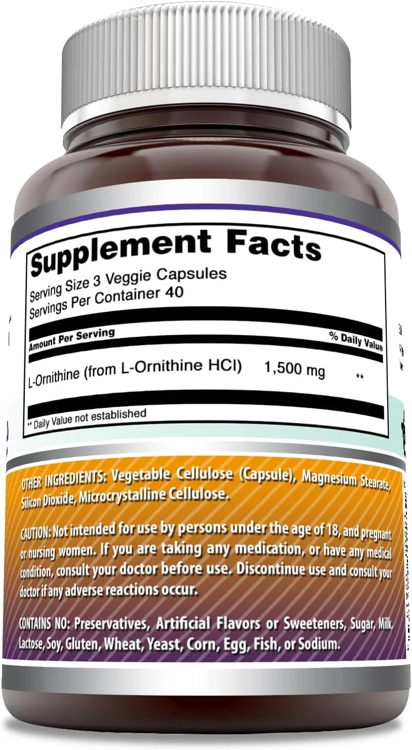 AMAZING FORMULAS - Amazing Formulas L-Ornithine 1500Mg. 120 Capsulas - The Red Vitamin MX - Suplementos Alimenticios - {{ shop.shopifyCountryName }}