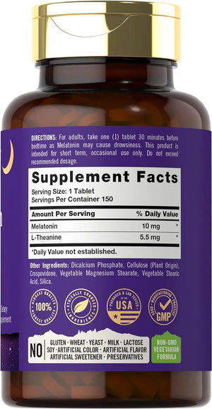 TAHOE NUTRITIONALS - Tahoe Nutritionals Melatonin 10Mg. 150 Tabletas - The Red Vitamin MX - Suplementos Alimenticios - {{ shop.shopifyCountryName }}