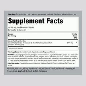 PIPING ROCK - Piping Rock Valerian Root Extract 2400Mg. 120 Capsulas - The Red Vitamin MX - Suplementos Alimenticios - {{ shop.shopifyCountryName }}