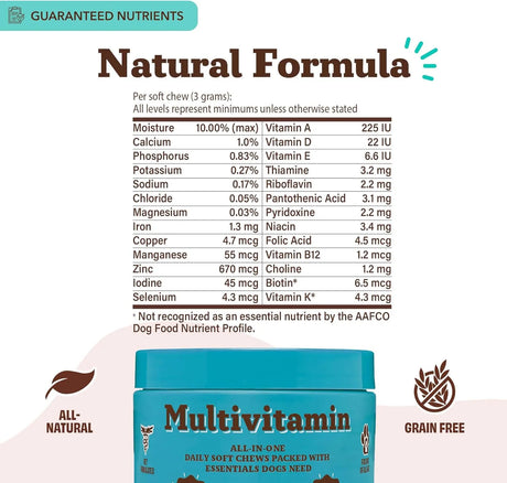 NATURAL DOG - Natural Dog Company Multivitamin Chews 90 Masticables - The Red Vitamin MX - Multivitamínicos Para Perros - {{ shop.shopifyCountryName }}