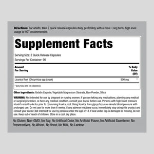 PIPING ROCK - Piping Rock Licorice Root Extract 900Mg. 180 Capsulas - The Red Vitamin MX - Suplementos Alimenticios - {{ shop.shopifyCountryName }}
