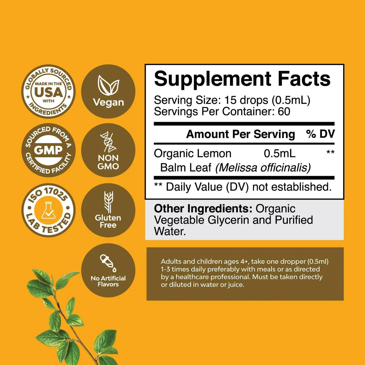 NATURES CRAFT - Natures Craft Lemon Balm Extract 30Ml. - The Red Vitamin MX - Suplementos Alimenticios - {{ shop.shopifyCountryName }}