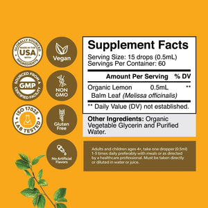 NATURES CRAFT - Natures Craft Lemon Balm Extract 30Ml. - The Red Vitamin MX - Suplementos Alimenticios - {{ shop.shopifyCountryName }}