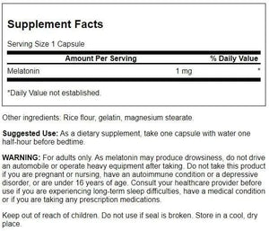 SWANSON - Swanson Low Dose Melatonin 1Mg. 120 Capsulas - The Red Vitamin MX - Suplementos Alimenticios - {{ shop.shopifyCountryName }}