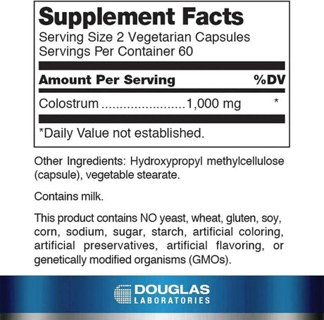 DOUGLAS LABORATORIES - Douglas Laboratories Colostrum 120 Capsulas - The Red Vitamin MX - Suplementos Alimenticios - {{ shop.shopifyCountryName }}
