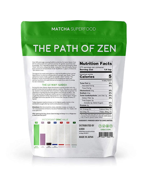 UJIDO - Ujido The Path of Zen Japanese Matcha Green Tea Powder Ceremonial Blend 12 Oz. - The Red Vitamin MX - Suplementos Alimenticios - {{ shop.shopifyCountryName }}