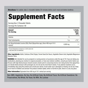 PIPING ROCK - Piping Rock DGL Licorice Root 4000Mg. 180 Tabletas Masticables - The Red Vitamin MX - Suplementos Alimenticios - {{ shop.shopifyCountryName }}