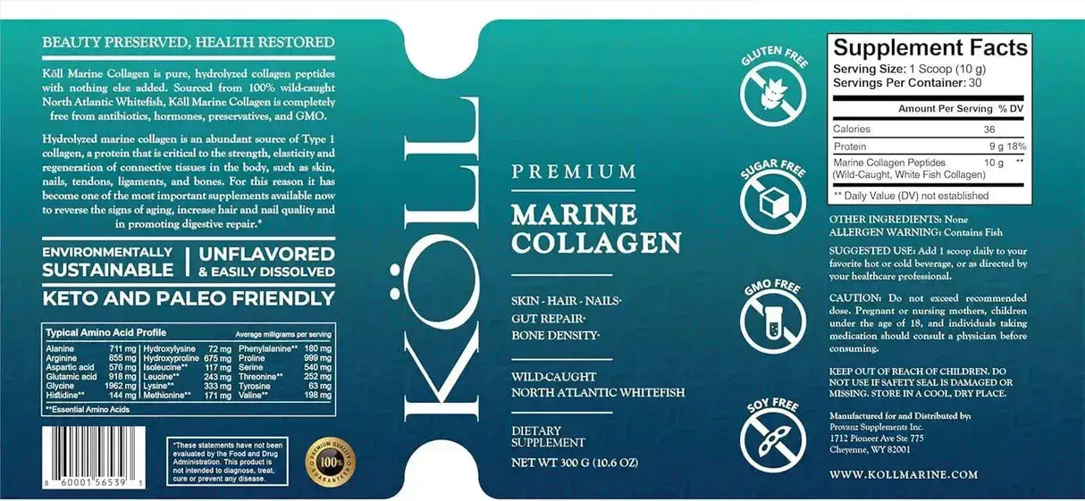 KOLL - KOLL Marine Collagen Peptides Powder 300Gr. - The Red Vitamin MX - Suplementos Alimenticios - {{ shop.shopifyCountryName }}