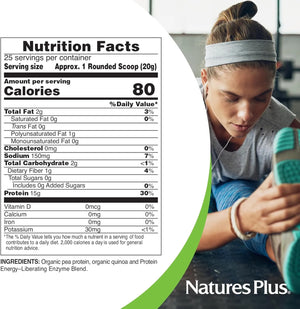 NATURES PLUS - Natures Plus Organic Pea Protein 25 Servicios 500Gr. - The Red Vitamin MX - Suplementos Alimenticios - {{ shop.shopifyCountryName }}