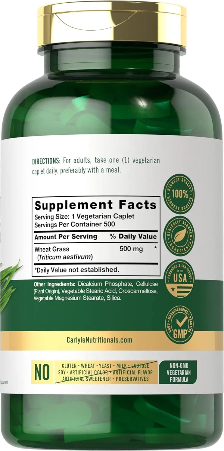 CARLYLE - Carlyle Wheat Grass 500 Tabletas - The Red Vitamin MX - Suplementos Alimenticios - {{ shop.shopifyCountryName }}
