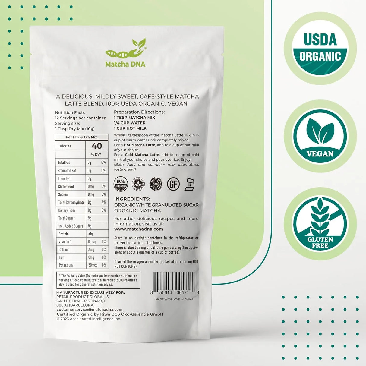 MATCHA DNA - Matcha DNA Sweetened Matcha Powder 500Gr. - The Red Vitamin MX - Suplementos Alimenticios - {{ shop.shopifyCountryName }}