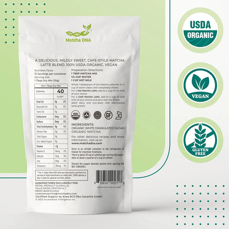 MATCHA DNA - Matcha DNA Sweetened Matcha Powder 500Gr. - The Red Vitamin MX - Suplementos Alimenticios - {{ shop.shopifyCountryName }}
