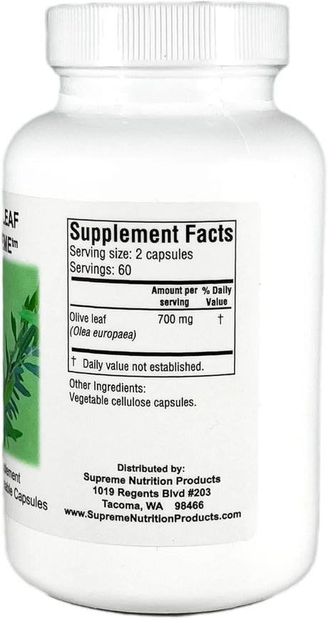 SUPREME NUTRITION - Supreme Nutrition Olive Leaf Supreme 120 Capsulas - The Red Vitamin MX - Suplementos Alimenticios - {{ shop.shopifyCountryName }}