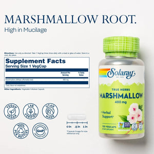 SOLARAY - SOLARAY Marshmallow Root 480Mg. 100 Capsulas - The Red Vitamin MX - Suplementos Alimenticios - {{ shop.shopifyCountryName }}