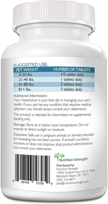 NUTRITION STRENGTH - Nutrition Strength Cranberry D-Mannose for Dogs 150 Tabletas Masticables - The Red Vitamin MX - Salud De Tracto Urinario Para Perros - {{ shop.shopifyCountryName }}