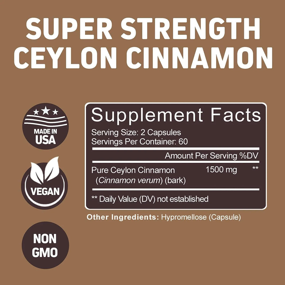 HERBTONICS - Herbtonics Pure Ceylon Cinnamon 1500Mg. 120 Capsulas - The Red Vitamin MX - Suplementos Alimenticios - {{ shop.shopifyCountryName }}