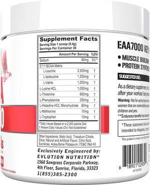 EVLUTION - Evlution Nutrition EAA7000 30 Servicios Watermelon Splash 282Gr. - The Red Vitamin MX - Suplementos Alimenticios - {{ shop.shopifyCountryName }}