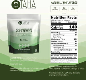 TAHA - Taha New Zealand Grass-Fed Whey Protein Concentrate Powder Natural 907Gr. - The Red Vitamin MX - Suplementos Alimenticios - {{ shop.shopifyCountryName }}