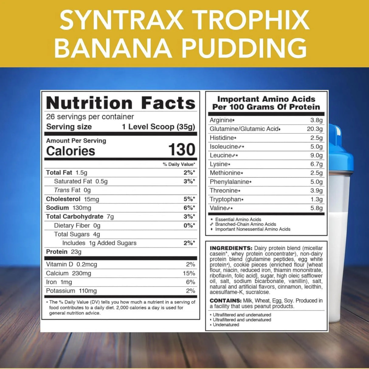 TROPHIX - Trophix Undenatured Casein Protein Banana Pudding 2 Lb. - The Red Vitamin MX - Suplementos Alimenticios - {{ shop.shopifyCountryName }}