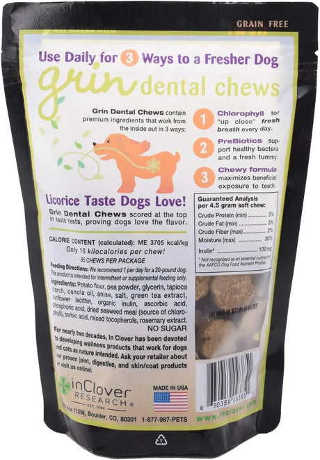 IN CLOVER - In Clover Grin Natural Dental Treat Chew for Dogs 113Gr. - The Red Vitamin MX - Cuidado Dental Para Perros - {{ shop.shopifyCountryName }}
